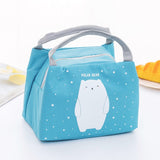 MODYCON Cartoon Cute Lunch Bag For Women Girl Kids Children Thermal Insulated Lunch Box Tote Food Picnic Bag Milk Bottle Pouch