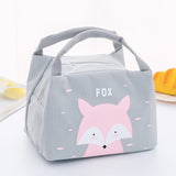 MODYCON Cartoon Cute Lunch Bag For Women Girl Kids Children Thermal Insulated Lunch Box Tote Food Picnic Bag Milk Bottle Pouch