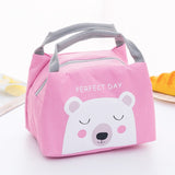 MODYCON Cartoon Cute Lunch Bag For Women Girl Kids Children Thermal Insulated Lunch Box Tote Food Picnic Bag Milk Bottle Pouch