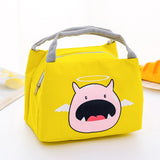 MODYCON Cartoon Cute Lunch Bag For Women Girl Kids Children Thermal Insulated Lunch Box Tote Food Picnic Bag Milk Bottle Pouch