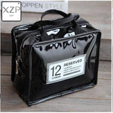 XZP 1 pc Portable PU Lunch Bags Leather Waterproof Food Picnic Lunch Box Bag Insulated Women Cooler Bags Dropshipping