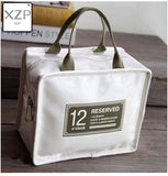 XZP 1 pc Portable PU Lunch Bags Leather Waterproof Food Picnic Lunch Box Bag Insulated Women Cooler Bags Dropshipping