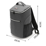 20L 600D oxford big cooler bag thermo lunch picnic box insulated cool backpack ice pack fresh carrier thermal shoulder bags