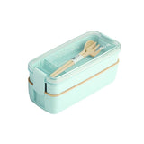 Japanese 3 Layer Lunch Box Food Container Portable Bento Box Eco Friendly Wheat Straw Lunchbox For Kids Food Box With Dinnerware