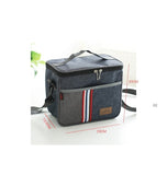 new fashion denim lunch bag thermal food insulated bag kids women or men casual cooler thermo picnic bag thermo lunch box