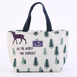 Brivilas lunch bag  for women funny cartoon kids bento cooler bags flamingo thermal breakfast food box portable picnic travel