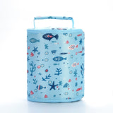Brivilas lunch bag  for women funny cartoon kids bento cooler bags flamingo thermal breakfast food box portable picnic travel