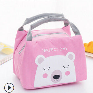 Portable Insulated Thermal Food Picnic Lunch Bag Box Cartoon Bags Pouch For Women Girl Kids Children