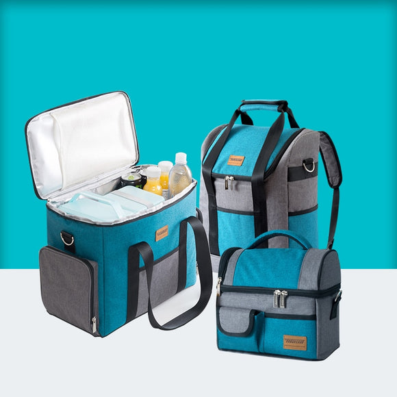 Large Capacity Cooler Bags Oxford Insulation Lunch Box Thermal Drink Beer Ice Pack Travel Picnic Food Fresh Keeping Containers