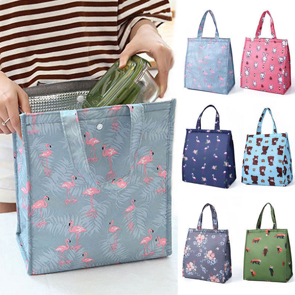 Portable Insulated Lunch Bag Box Picnic Tote Cooler Bag