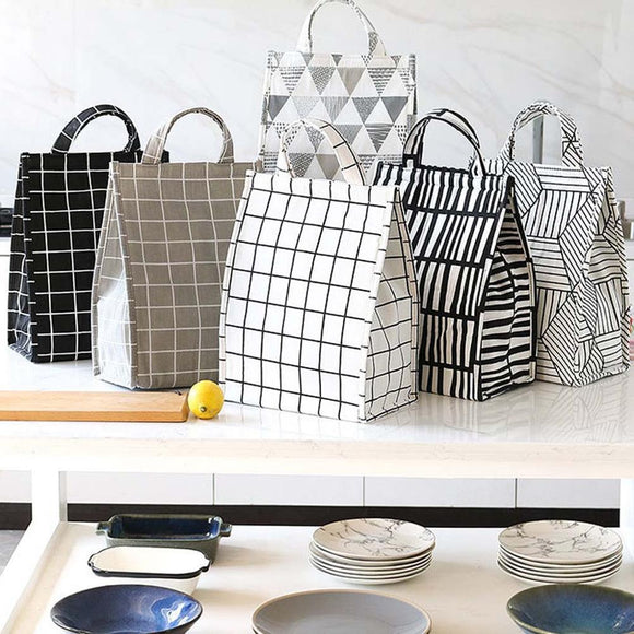 1Pcs Fresh Cooler Bags Waterproof New Portable 2020 Thermal Oxford Lunch Bags For Women Kids Convenient Lunch Box Tote Food Bags
