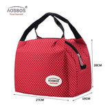 Aosbos Portable Thermal Lunch Bags for Women Kids Men Fashion  Picnic Cooler Lunch Bag Insulated Travel Food Tote Bags Box 2019