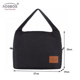 Aosbos Portable Thermal Lunch Bags for Women Kids Men Fashion  Picnic Cooler Lunch Bag Insulated Travel Food Tote Bags Box 2019