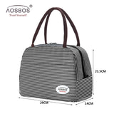 Aosbos Portable Thermal Lunch Bags for Women Kids Men Fashion  Picnic Cooler Lunch Bag Insulated Travel Food Tote Bags Box 2019