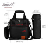 Aosbos Portable Thermal Lunch Bags for Women Kids Men Fashion  Picnic Cooler Lunch Bag Insulated Travel Food Tote Bags Box 2019