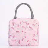 2020 Insulated Lunch Bag Thermal Stripe Tote Bags Cooler Picnic Food Lunch Box Bag For Kids Women Girls Ladies Men Children Pink