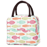 2020 Insulated Lunch Bag Thermal Stripe Tote Bags Cooler Picnic Food Lunch Box Bag For Kids Women Girls Ladies Men Children Pink