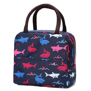 2020 Insulated Lunch Bag Thermal Stripe Tote Bags Cooler Picnic Food Lunch Box Bag For Kids Women Girls Ladies Men Children Pink