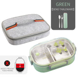 WORTHBUY Japanese Lunch Box With Compartment 304 Stainless Steel Bento Box For Kids School Food Container Leak-proof Food Box