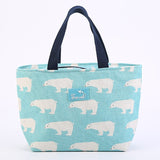 Brivilas lunch bag  for women funny cartoon kids bento cooler bags flamingo thermal breakfast food box portable picnic travel