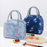 2020 Insulated Lunch Bag Thermal Stripe Tote Bags Cooler Picnic Food Lunch Box Bag For Kids Women Girls Ladies Men Children Pink
