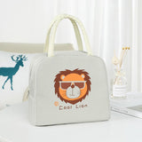 2020 Insulated Lunch Bag Thermal Stripe Tote Bags Cooler Picnic Food Lunch Box Bag For Kids Women Girls Ladies Men Children Pink