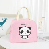 2020 Insulated Lunch Bag Thermal Stripe Tote Bags Cooler Picnic Food Lunch Box Bag For Kids Women Girls Ladies Men Children Pink
