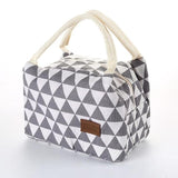 2020 Insulated Lunch Bag Thermal Stripe Tote Bags Cooler Picnic Food Lunch Box Bag For Kids Women Girls Ladies Men Children Pink