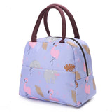 2020 Insulated Lunch Bag Thermal Stripe Tote Bags Cooler Picnic Food Lunch Box Bag For Kids Women Girls Ladies Men Children Pink