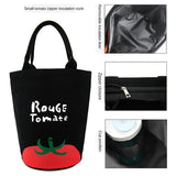 Portable Lunch Bag New Thermal Insulated Lunch Box Tote Cooler Handbag Bento Pouch Dinner Container School Food Storage Bags