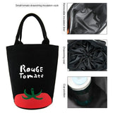 Portable Lunch Bag New Thermal Insulated Lunch Box Tote Cooler Handbag Bento Pouch Dinner Container School Food Storage Bags