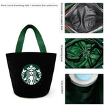 Portable Lunch Bag New Thermal Insulated Lunch Box Tote Cooler Handbag Bento Pouch Dinner Container School Food Storage Bags