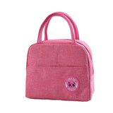 2020 Insulated Lunch Bag Thermal Stripe Tote Bags Cooler Picnic Food Lunch Box Bag For Kids Women Girls Ladies Men Children Pink