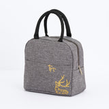 1PCs Fresh Cooler Bags Waterproof Nylon Portable Zipper Thermal Oxford Lunch Bags For Women Convenient Lunch Box Tote Food Bags