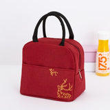 1PCs Fresh Cooler Bags Waterproof Nylon Portable Zipper Thermal Oxford Lunch Bags For Women Convenient Lunch Box Tote Food Bags