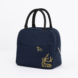 1PCs Fresh Cooler Bags Waterproof Nylon Portable Zipper Thermal Oxford Lunch Bags For Women Convenient Lunch Box Tote Food Bags