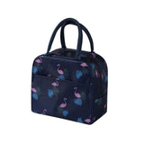 Fresh Alpaca Flower Waterproof Oxford Cooler Bag Portable Zipper Thermal Lunch Bags For Women Convenient Lunch Box Tote Food Bag