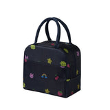 Fresh Alpaca Flower Waterproof Oxford Cooler Bag Portable Zipper Thermal Lunch Bags For Women Convenient Lunch Box Tote Food Bag